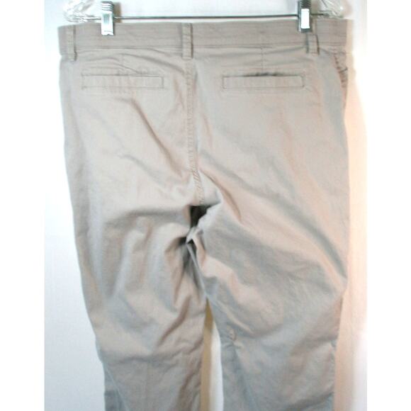 Lee Riders Women's Tan Mid Rise Straight Leg Stretch Waist Zip Pants Size 14 - Picture 5 of 9